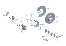 MERCEDES-BENZ GLE W167 AMG Bremsbel&auml;ge hinten A0004201506 30769553