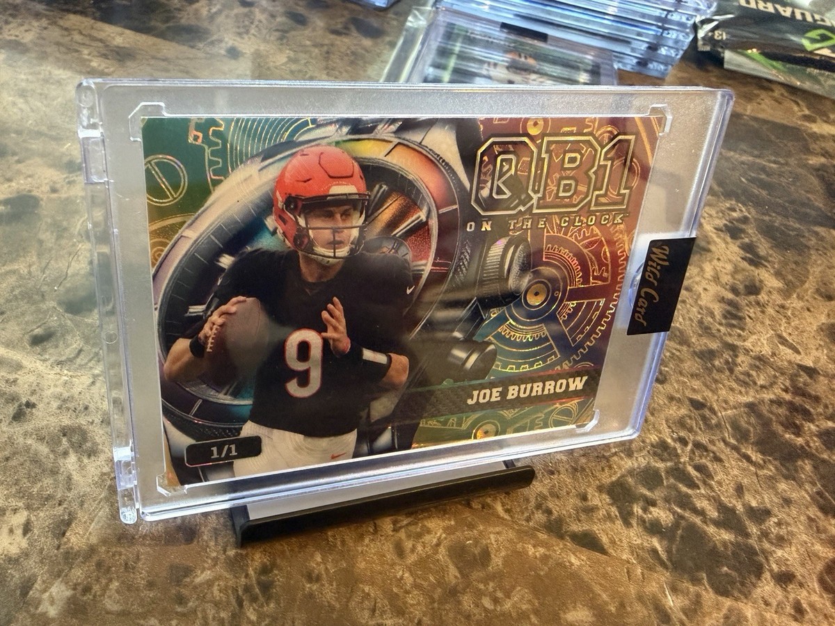 2026 Wild Card Joe Burrow QB1 On The Clock 1/1 Rainbow Refractor