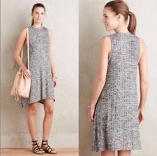 MAEVE Anthropologie Emerson Gray Ribbed Knit Tank Swing Dress Women's XSmall