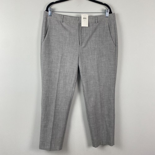 Banana Republic Avery gerade Knöchelhose Größe 12 grau Stretch