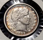 1895 Barber Silver Quarter Dollar VF+25c Twenty Five Cents Philadelphia Mint*391