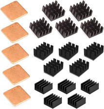 20Pcs Raspberry Pi 4 Heatsink Kit Aluminum  Copper  3M 8810 Thermal Conductive