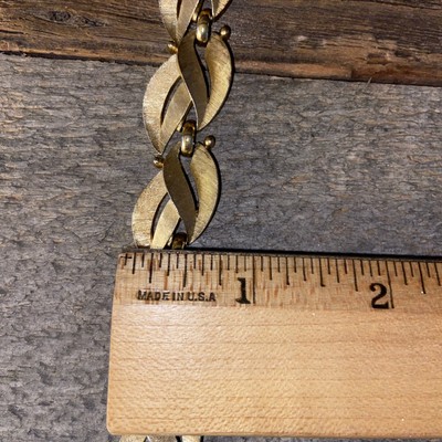 Trifari Gold-tone Leaf Hinged Choker Necklace | eBay