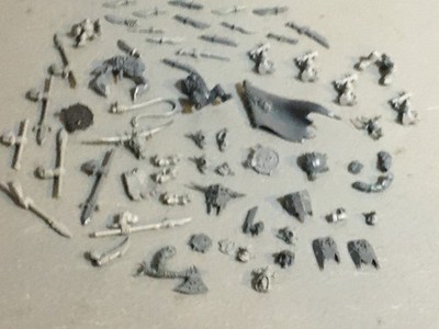 A33111 WARHAMMER FANTASY ORCS & GOBLINS BITS LOT MIXED SNOTLING KNIFE SPEAR GW