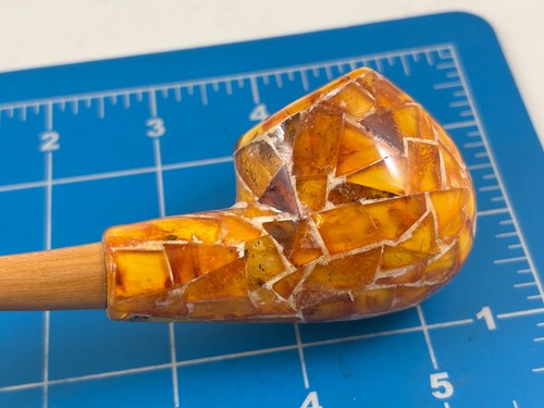 Judd's Very Nice UNSMOKED Unique Custom Made Glass Tile Pipe - Picture 3 of 6