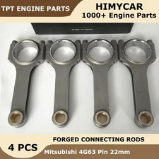 Racing H Beam Forged Rods 5.906" Fit Mitsubishi 4G63 Pin 22mm