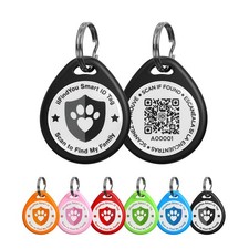 Dog Tags Personalized, QR Code Pet ID Tags for Dog Collar, Online Profile, Sc...