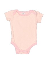 Baby Kiss Girls Pink Short Sleeve Bodysuit 6-9 Months