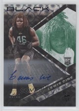2022 Panini Black Rookies Emerald Auto 10/10 Lewis Cine #155 Auto 1q7