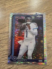 2025 Topps Chrome Football Cam Ward Pulsar Rookie RC #314 Tennessee Titans