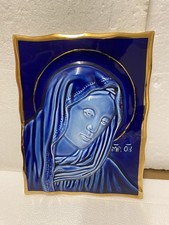 Antic Art Deco Ceramic Wall Mask Madonna Virgin Mary