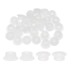 30pcs Hole Plugs Fit for 10mm(3/8 Inch) Hole, Round Snap Plug for Home,White