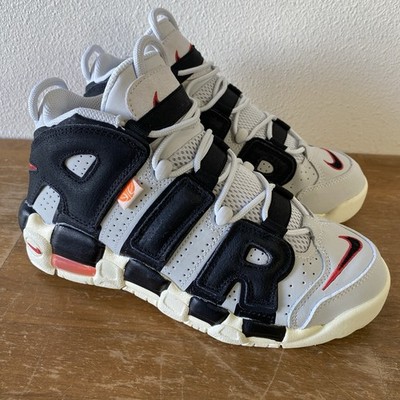 Nike Air More Uptempo Hoops Edition Basketball Grey Black - Size 6Y