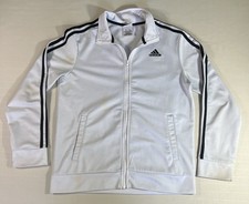 Adidas Men's Essentials Warm-Up 3-Stripes Track Top Black/White, Size L