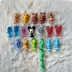 Lot of 20 Micro Mini Suction Cup Rubber Heads - All Disney Characters