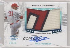2019 Leaf Trinity Patch Auto Blue 30/35 Zack Thompson #PA-ZT1 Patch Auto n1u