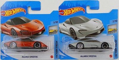 Hot Wheels McLaren Speedtail 2021 Paar 2 Farbvariationen Brandneu in OVP PORTOFREI