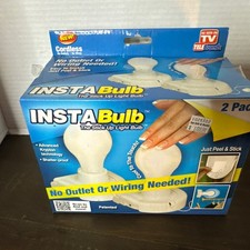 Telebrands InstaBulb 2 Pack Stick Up Light Bulbs AS SEEN ON TV 2011