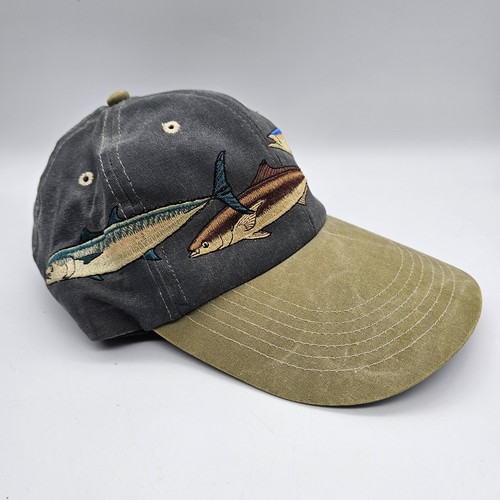 Guy Harvey vintage long bill fishing hat cap embodied fish - Picture 3 of 8