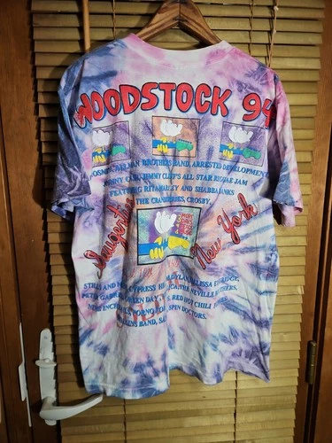 True Vintage 90s Woodstock Concert Tee T Shirt Nine Inc 1990s vintage concert t-shirt, vintage, single stitch, B+ condition