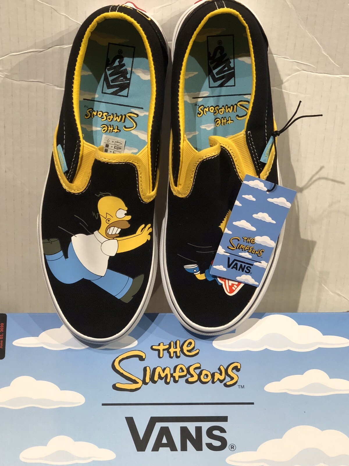 simpsons vans slip on