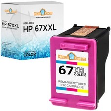 1PK Compatible With HP 67 HP 67XL 67XXL Color Ink Cartridge 2752 Envy 6455