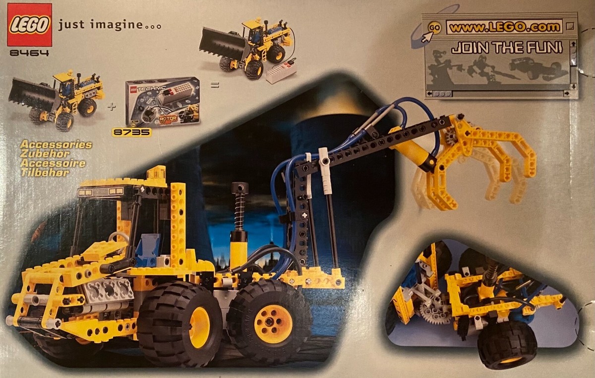 Lego Technic 8464 Pneumatic Front End Loader from 2001 PRISTINE