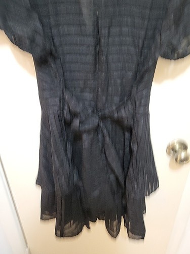 BEAUTIFUL NWT Francescas black striped romper W/ TIE BACK SZ XL - Picture 6 of 8