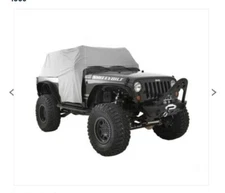 Jeep Wrangler (JK) Smittybilt Water-Resistant Cab Cover with Door Flaps (Gray)