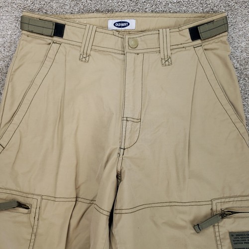 Vintage Old Navy Pants Mens 30x30 Khaki Baggy Y2K Paratrooper Cargo Pant - Bild 2 von 17