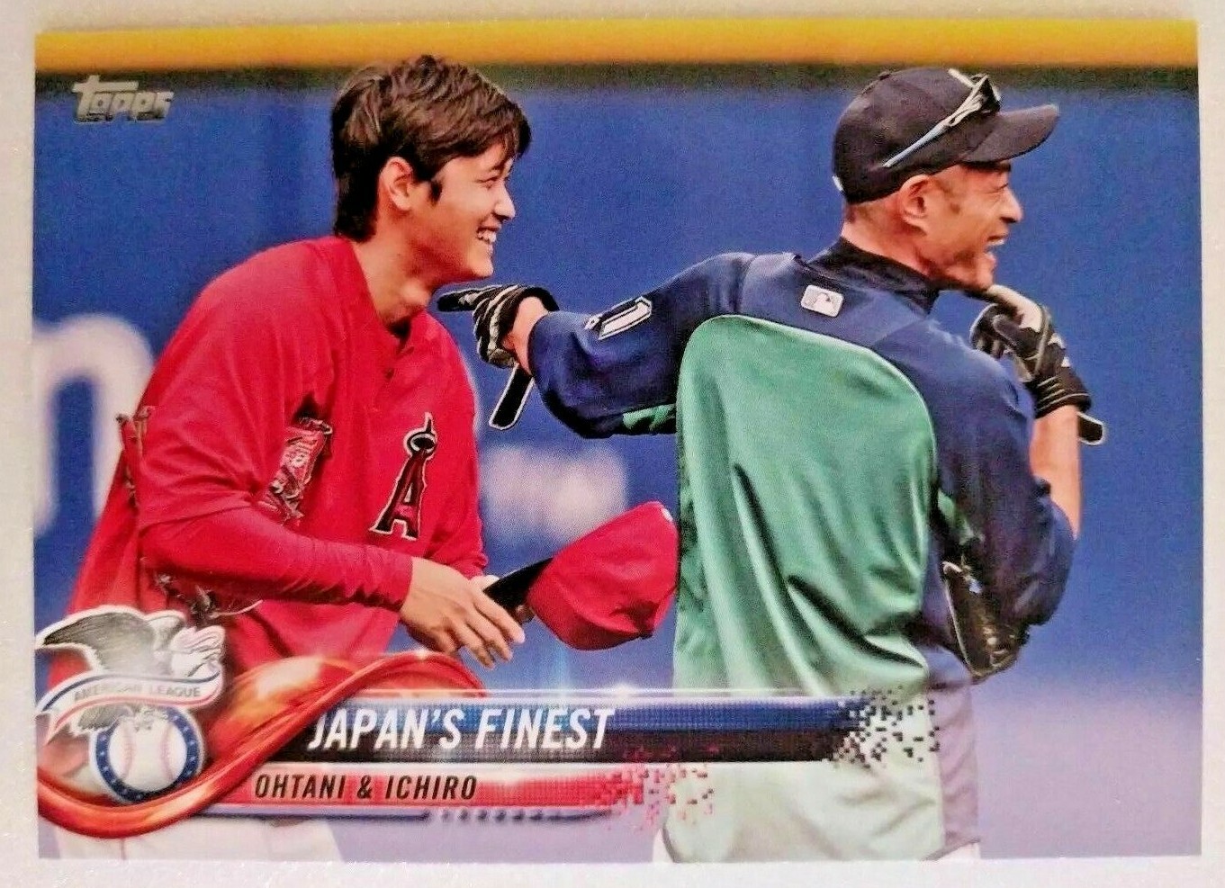 ICHIRO SUZUKI & SHOHEI OHTANI ROOKIE/RC--JAPAN'S FINEST--MINT--2018 TOPPS UPDATE