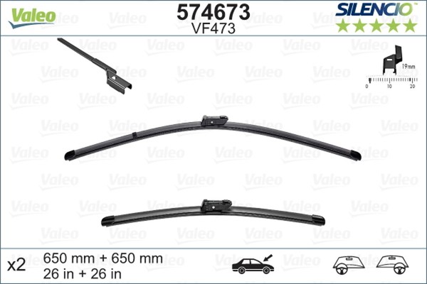Wischerblatt 650/650MM Silencio Xtrm-image