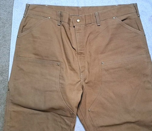 Vintage 80s Carhartt Double Knee 100 Years 42x26 Canvas Duck 62W - Bild 3 von 9