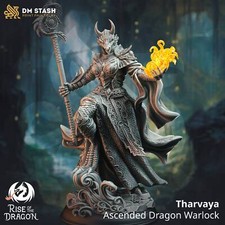 Tharvaya Ascended Dragon Warlock DnD Miniatures Tabletop Gaming Miniature