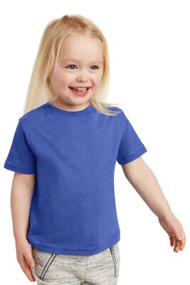 Rabbit Skins RS3321 Toddler Short Sleeve Fine Jersey Crew Neck Stylish T-Shirt