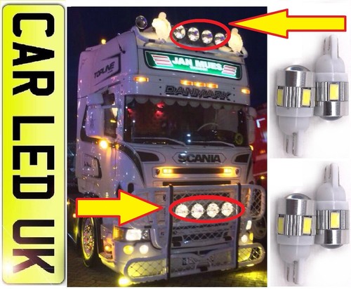 🚚 24v ✅ HGV TRUCK LORRY TRACTOR WHITE LED BULBS 6000k 🚜 1156 1167 507 233 T4W - Picture 12 of 79