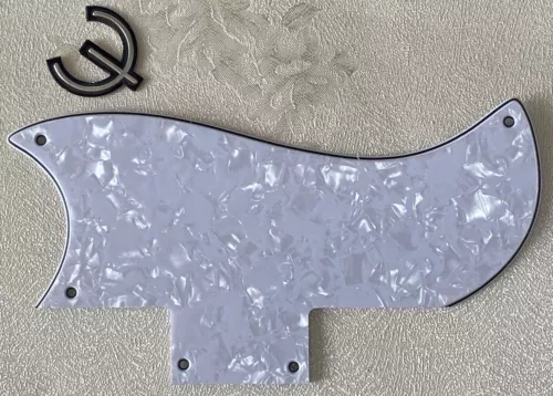 Custom For Gibson SG 61 Reissue Style & “E” Logo Guitar Pickguard White Pearl