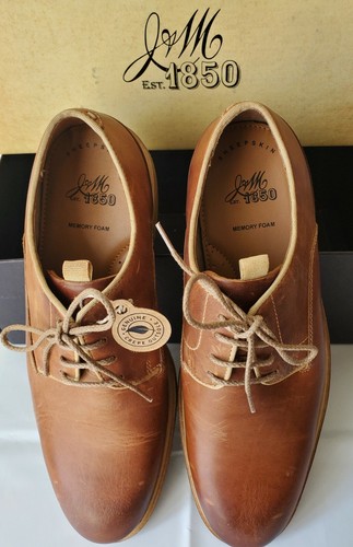 Johnston & Murphy 1850 Wagner Pain Toe Lt. Tan Aceitado FG Leather Talla 9. - Imagen 4 de 5
