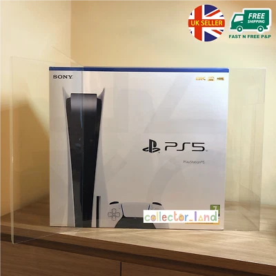 COLLECTOR_LAND 1 x BOX PROTECTOR for Sony PlayStation 5 PS5 Game Console Box Clear DISPLAY CASE