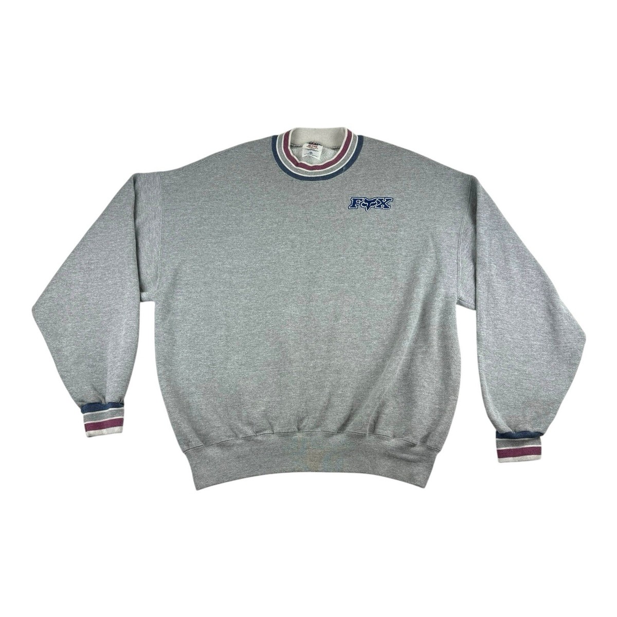 トップス 90s Fox racing vintage sweat VINTAGE 1990'S FOX RACING LOGO LONG SLEEVE PULLOVER