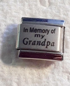 ONE Italian Charm 9mm I Love My Boys Dad OR Grandpa g'pa ONE Italian Charm 9mm I Love My Boys Dad OR Grandpa g'pa