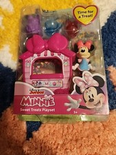Disney Junior Minnie Mouse Dolci Dolci 5 Pezzi Playset Tazza Cake Shop Nuovo