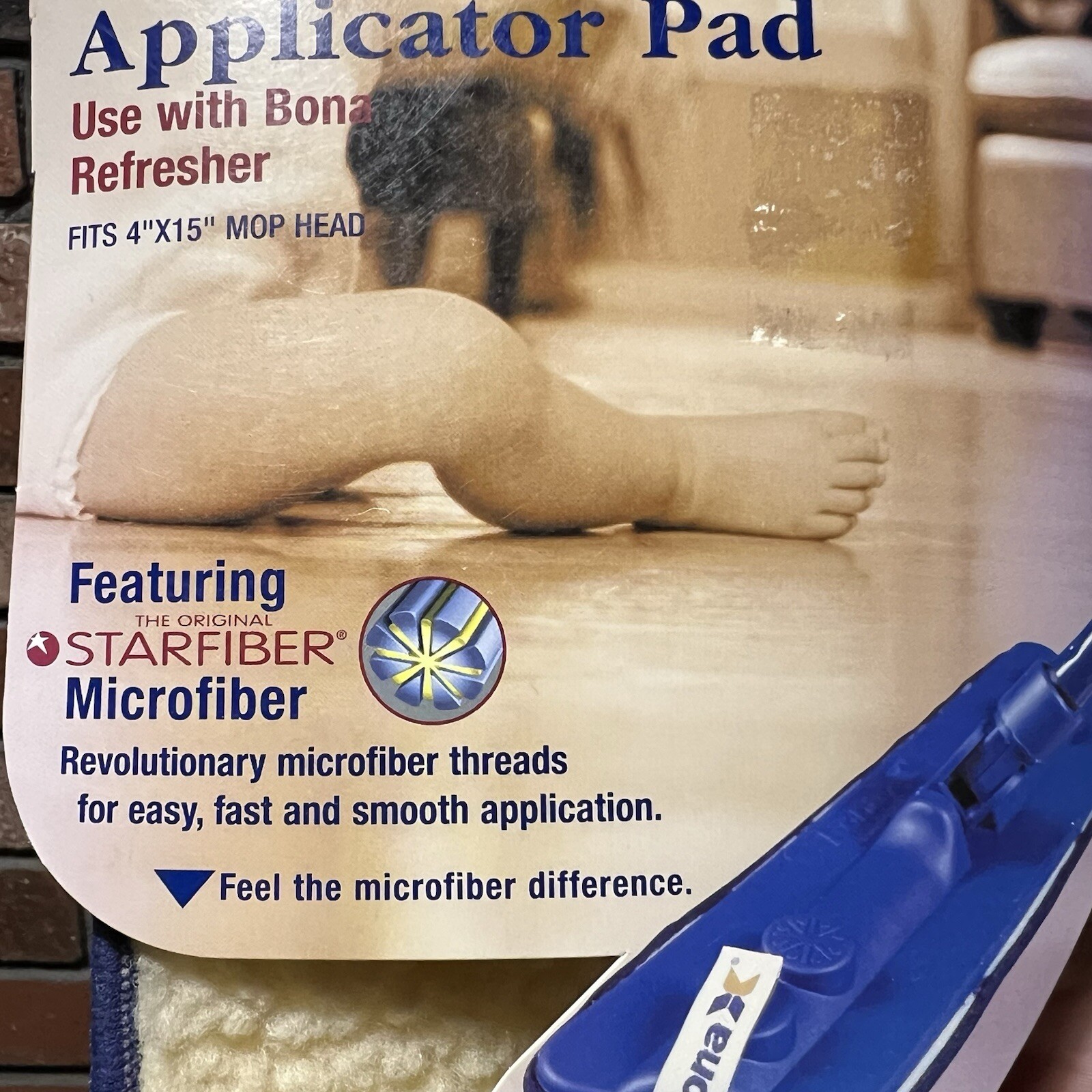 3 Bona MicroPlush Microfiber Applicator Pad 4” x 15” For use with Refresher