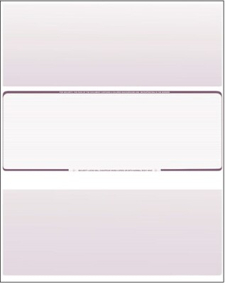 #ad 2500 Blank Check Stock Paper Check in Middle Burgundy Pinstripe $127.97