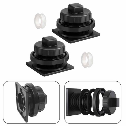 2PCS Plastic Drain Adapter for Rubbermaid Stock Tanks Easy Replacement - Picture 6 of 12