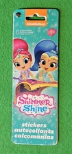 Shimmer  Shine Nickeloden Sticker Set 6 Unique Sheets SandyLion ST2154 New