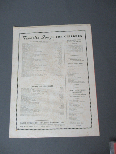 2 Music Sheets - Bye Lo & My Nanky Panky Poo 1919 - The Little Rag Doll 1950 174 - Imagen 9 de 9