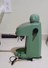 Olive Green Yabano Espresso Coffee Machine with steamer bar, 5 bar