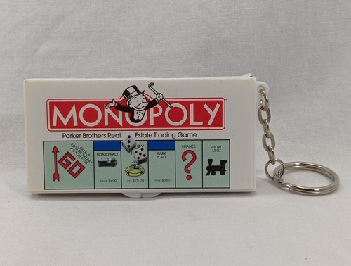Lote de llaveros mini juego MONOPOLY & CLUE tablero real y piezas de juego Hasbro 1998 - Imagen 2 de 9