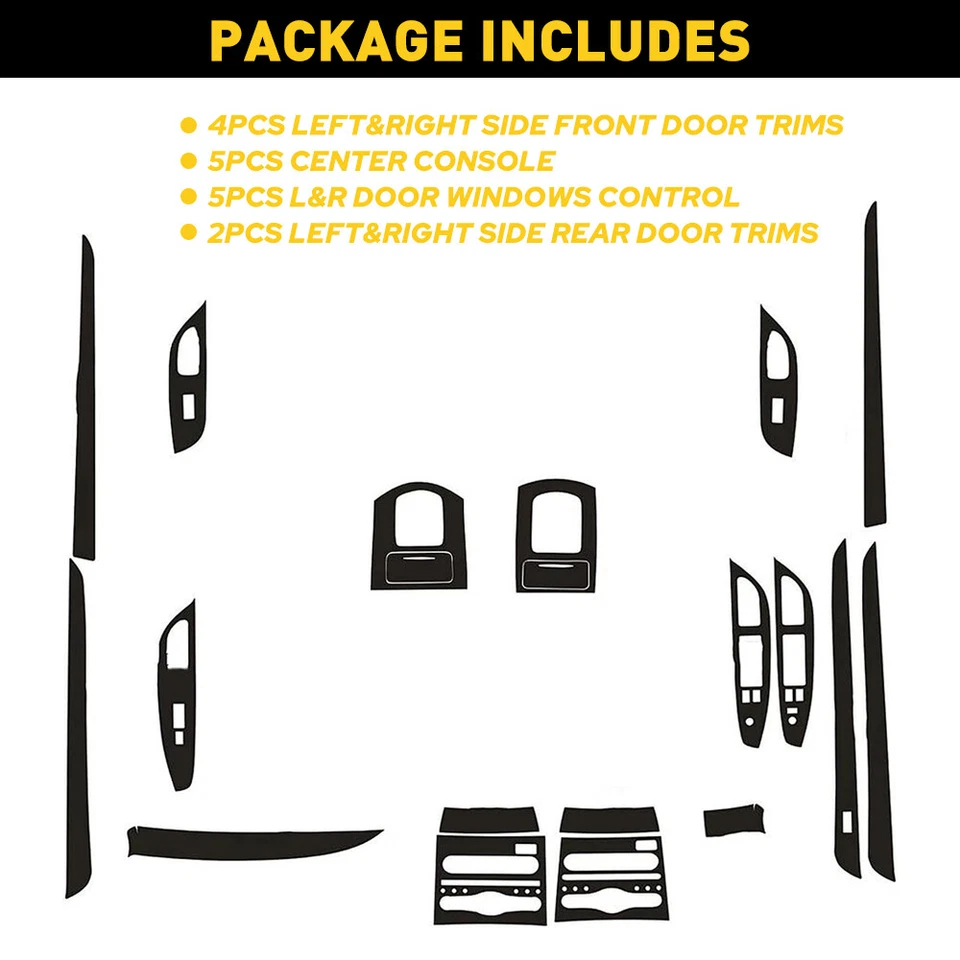 Para Infiniti G25 G37 2009-2013 3D-Patrón de fibra de carbono-Interior Hágalo usted mismo-Calcomanías Foto 4 de 4